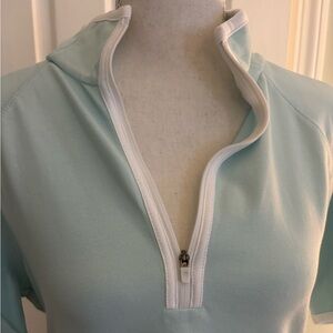Talbots Light Blue Pullover with White Accents